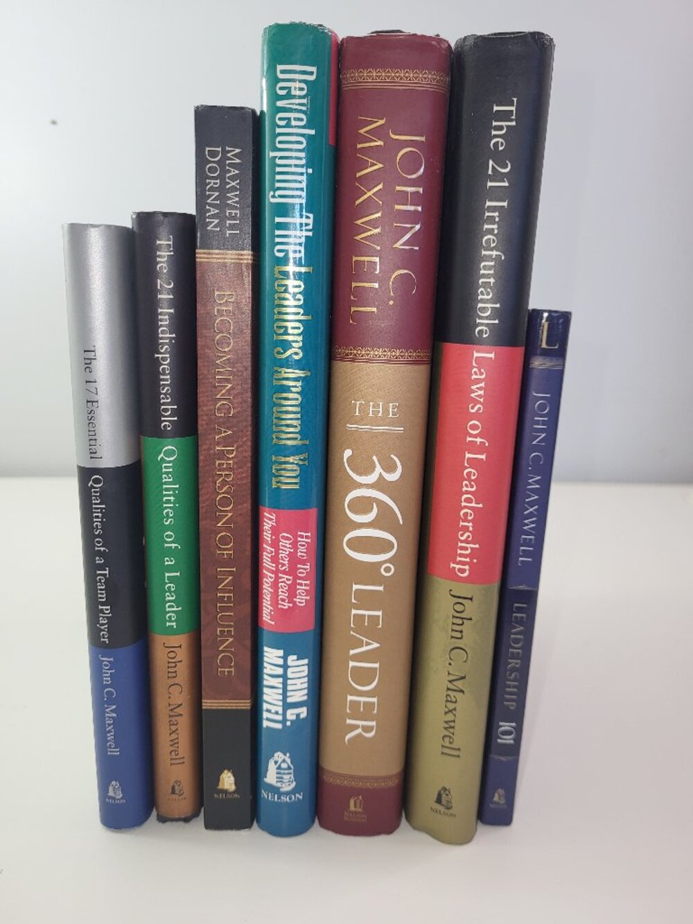 John C. Maxwell Leadership Book Lot of 6 Hardcover Self-Help Business